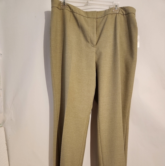 Kasper Kate Pants Classic Fit 16P Sage New Petite Pants Slacks Trousers - Picture 8 of 9